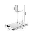 thumbnail image 3 of COFEST Cheese Slicer Wire Cutter, Stainless Steel Cheese Cutter Board Guillotine with 6 Wire replacements for Block Cheese, Butter, Blue Cheese Multipurpose Slicer sliver, 3 of 9
