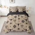 thumbnail image 3 of Feelyou Brown Sheep Skull Twin Bedding Sets 7-Piece for Men, Vintage Western Aztec Bedding Comforter Set, Hippie Bohemian Style Reversible Sheet Sets, Breathable Home Decor, 3 of 8