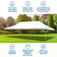 thumbnail image 4 of Party Tents Direct Weekender Pole Tent Party Canopy, 20x40 White, 4 of 8