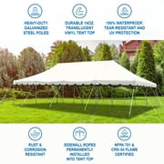Party Tents Direct Weekender Pole Tent Party Canopy, 20x40 White