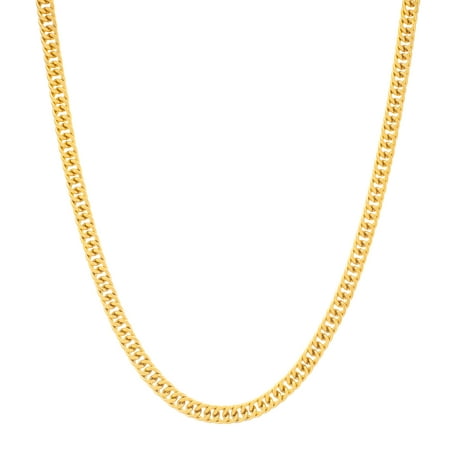 Reinforcements 24" Curb Chain Necklace in Gold IP Stainless Steel for Men