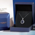 thumbnail image 6 of Gem Stone King 3.00 Ct Oval Blue Sapphire 925 Sterling Silver Pendant With Chain, 6 of 6
