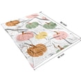 thumbnail image 4 of Fall Pumpkins Pattern Blanket,Comfortable Soft Lamb Wool Throw Blanket,All Season,Warm Lightweight Blankets for Sofa Bed Couch Living Room Chair,60"x80", 4 of 4