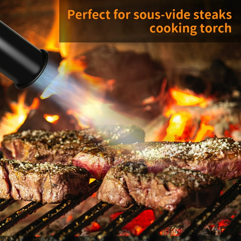 udbytte Dripping Klimatiske bjerge POWERFUL TORRYZA Cooking Torch - Sous Vide - Charcoal Lighter - Culinary  Kitchen Grilling - Campfire Starter - BBQ Grill - Searing Steak & Creme  Brulee Gun ( Butane or Propane Tank Not Included ) - Walmart.com