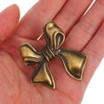 thumbnail image 3 of 1 Set Bowknot Shaped Pull Handle Copper Bow Handle For Drawer Bow Shaped Door Knob Bow Knob For Dresser Stylish Copper Bow Knob For Dressers And Cabinets, 3 of 8