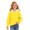 AB350 Yellow, variant on Tisuna Hoodies For Girls Cute Color Block Hoodie Teen And Youth Daily Party Long Sleeve Tops Clothes Size 2-3 Years