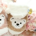 thumbnail image 5 of DOPI Pet Jacket Plush Keep Warm Winter Bear Pattern Hooded Double Layer Dog Cotton Coat for Autumn, 5 of 8