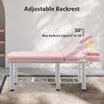 thumbnail image 2 of Sesslife Massage Table with Adjustable Headrest and Backrest, Modern Spa Salon Facial Bed with Bottom Shelf Storage Shelf for Eyelash Extensions Beauty Tattoo, Memory Foam Sponge Mattress, Pink, 2 of 9