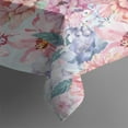 thumbnail image 5 of Pioneer Flower Floral Print Pattern Square Tablecloth,Waterproof Square Table Cover,Wipeable Spillproof Washable Table Cover for Home Kitchen Party Decor 60"x60"(152x152cm), 5 of 6