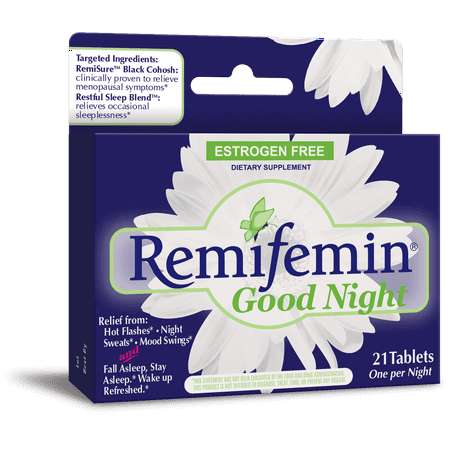 Enzymatic Therapy Remifemin Good Night Estrogen-Free Supplement, 21 (Best Post Cycle Therapy Supplements)