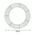 thumbnail image 7 of Wire Wreath Frame,metal wire Wreath Frame for crafts round,metal wreath rings Christmas flower wreath frames,wreath hoop wreath making supplies DIY,iron wreath circle flower Green 25cm, 7 of 7