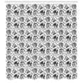thumbnail image 3 of Ambesonne Black White Shower Curtain, Rider Skull Pattern, 69"Wx70"L, Charcoal Grey White, 3 of 3
