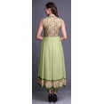 thumbnail image 4 of Bimba Kurtis Indiennes Jaunes Pâles à Fleurs pour Femmes, Anarkali Prête à Porter Unie, Robe Imprimée Kurti Indienne, Moyen, 4 of 6