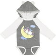 thumbnail image 3 of Inktastic Unicorn Moon Girls Long Sleeve Baby Bodysuit, 3 of 5