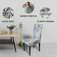 thumbnail image 5 of Christmas Snowflakes Chair Covers Set of 6, Xmas Dining Chair Back Covers, Xmas Chair Slipcovers Protector Decoration, Removable and Washable, Xmas Kitchen Decor/Restaurant Party Home Decor, 5 of 7