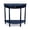 Blue, variant on Decor Therapy Truro Half Round Console Table, Traditional Entryway Table with Drawer and Lower Shelf, Classic Hall or Sofa Table for Foyer, Living Room, Navy