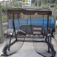 thumbnail image 3 of Zippered Mosquito Net with Roof for Outdoor Patio Swing - Weatherproof Enclosure, 3 of 4
