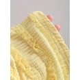thumbnail image 6 of Yellow Ruched Halter Maxi Dress With Adjustable Neck Tie, 6 of 6