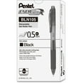 thumbnail image 4 of Pentel Energel Retractable Pen - Fine Pen Point Type - 0.5 Mm Pen Point Size - Needle Pen Point Style - Black Ink - Black Barrel (BLN105A)- Dozen 12, 4 of 4