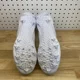 thumbnail image 4 of Sizes 7-16 N I-K-E Jo r-dan 1 Mid TD Football Cleats White Grey Fog FJ6805-101 NEW, 4 of 6