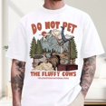 thumbnail image 2 of Do Not Pet The Fluffy Cows Shirt, Funny Bison Graphic Tee, Sarcastic Humor, Animal Meme Vintage Shirt, 2 of 5