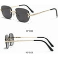thumbnail image 4 of Sunglasses For Woman Summer Rimless Sunglass Oval Shades Women's Sun Glasses UV400， Sunglasses 6877, 4 of 5