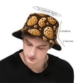 thumbnail image 2 of Food of Cookie Pattern Bucket Hat Foldable Fisherman Outdoor Summer Camping Travel Hiking Caps for Men Women, 2 of 7