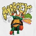 thumbnail image 3 of Teenage Mutant Ninja Turtles: Mutant Mayhem - Michelangelo AKA Mikey - Pizza Rules - Men's Short Sleeve Graphic T-Shirt, 3 of 5