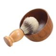 thumbnail image 3 of Juego de afeitado clásico para hombre con tazón de madera y brocha de mango de madera - Ideal para regalo y cuidado de barba, 3 of 7