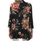 thumbnail image 3 of UKAP Cárdigan tipo Kimono para mujer, blusa con parte delantera abierta, blusa de manga 3/4, suéteres de verano con dobladillo alto y bajo para mujer, 3 of 7