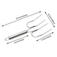 thumbnail image 4 of Stainless Steel Meat Forks 4-Prong Carving Tools for Grilling Turkey Roast Transfer, 4 of 8