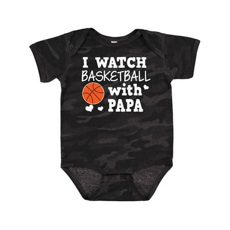 

Inktastic I Watch Basketball with Papa Gift Baby Boy Bodysuit