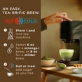 thumbnail image 3 of Gya Tea Co Matcha Latte Green Tea Gift Set (16 ct) - High Caffeine Energy Tea Pod for Morning Refresh - Te Matcha Lovers Get Well Gifts, 3 of 7