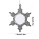 thumbnail image 3 of Fiudx Ofertas y liquidaciones Copos de nieve de metal para colgar en el árbol de Navidad, decoración navideña para sublimación en Europa y Estados Unidos, regalos para colgar en el árbol de Navidad e, 3 of 6