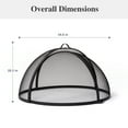 thumbnail image 5 of SUNCREAT Heavy-Duty Fire Pit Screen, Steel Mesh Round Spark Screen with Handle, 36 inch, 5 of 8