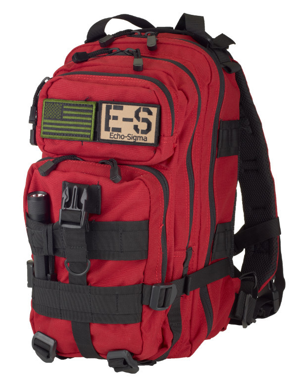 EchoSigma Get Home Bag 72 Hour Emergency Kit Red