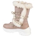 thumbnail image 4 of Women's Journee Collection Polar Mid Calf Boot Blush Faux Suede/Faux Leather 6 M, 4 of 4