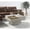 Gray, variant on Coffee Table | Functional and Stylish Piece | Paper Veneer on Composite Wood | Water Pipe - Style Support
