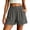 03-Gray, variant on Cotton Shorts for Women Flap Pocket Womens Shorts Summer Casual