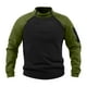 thumbnail image 1 of Blusa y camisa de manga larga con cuello alto para hombre, informal, de retazos, a la moda, de manga larga, con cuello alto y cremallera, para hombre, 1 of 5