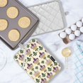 thumbnail image 5 of Yayeee Pot Holders Kitchen Heat Resistant with Pockets 7"x9.8" Cotton Oven Cooking Hot Pads, Beige Floral Pattern, 5 of 7