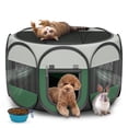 thumbnail image 1 of Corral para Perros de Interior para Cachorros y Gatos, Mascota Pequeña, Corral Emergente para Exteriores, Carpa, Jaulas, 29" Corral Transpirable, Longitud para Mascotas de hasta 10 Lb, 1 of 9