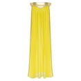 thumbnail image 4 of Sxiwei Jupe Maxi Cosplay Égyptienne pour Femmes avec Fente Haute pour Fêtes d'Halloween et Raves Jaune m, 4 of 5