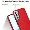 thumbnail image 3 of Allytech Wallet Case for Samsung Galaxy S22 - 2 Card Holder - Military Grade Drop Protection - Ultra Slim & Protective - Premium PU Leather Shockproof Phone Case for Women & Men - Red, 3 of 7