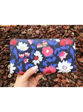 Kate Spade Morgan Rose Garden Slim Bifold Wallet K9241 BLACK MULTI 