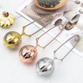 thumbnail image 5 of Colador de té de acero inoxidable YONGSHENG infusor portátil Ballrose Gold, 5 of 5