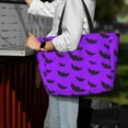 thumbnail image 6 of Large Beach Bags Water-resistant Sandproof - cute bats violent Halloween Cute Beach Tote Bags for Women with Zipper, 6 of 6