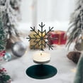 thumbnail image 4 of Diceymbol Christmas Candle Holder 5.91 Inch Black Iron Deer Tree Decor, 4 of 6