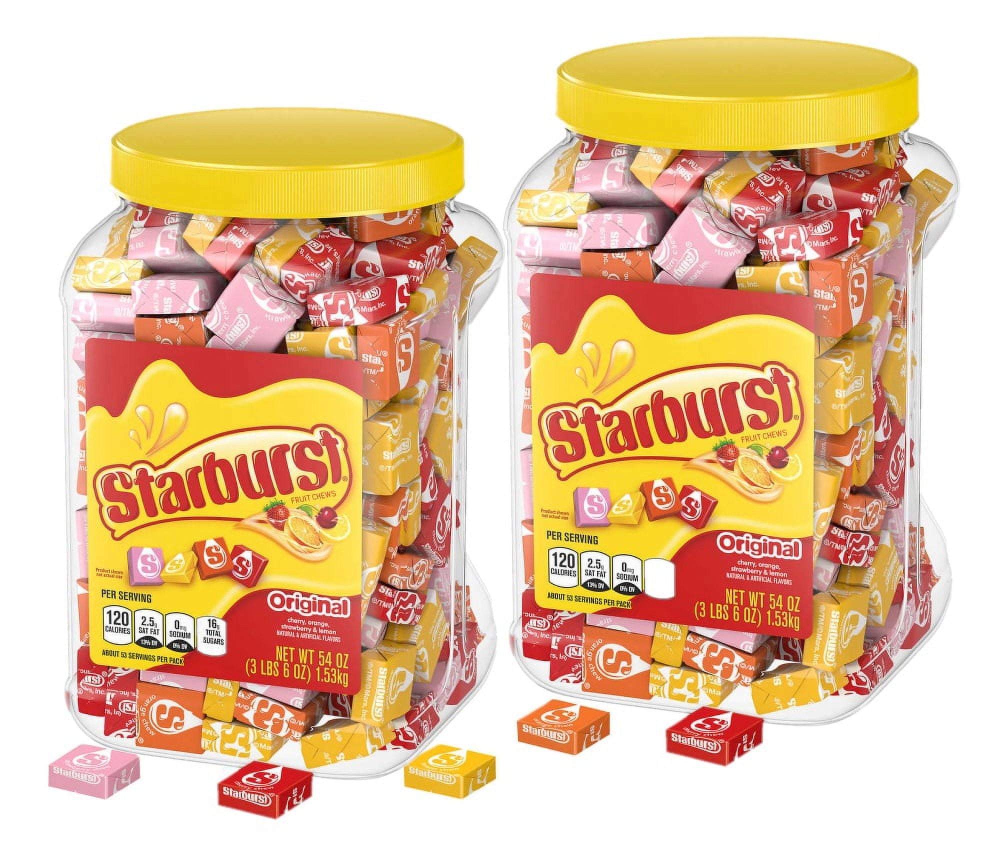 2 Pack | Starburst Original Chewy Candy, 54 oz Jar