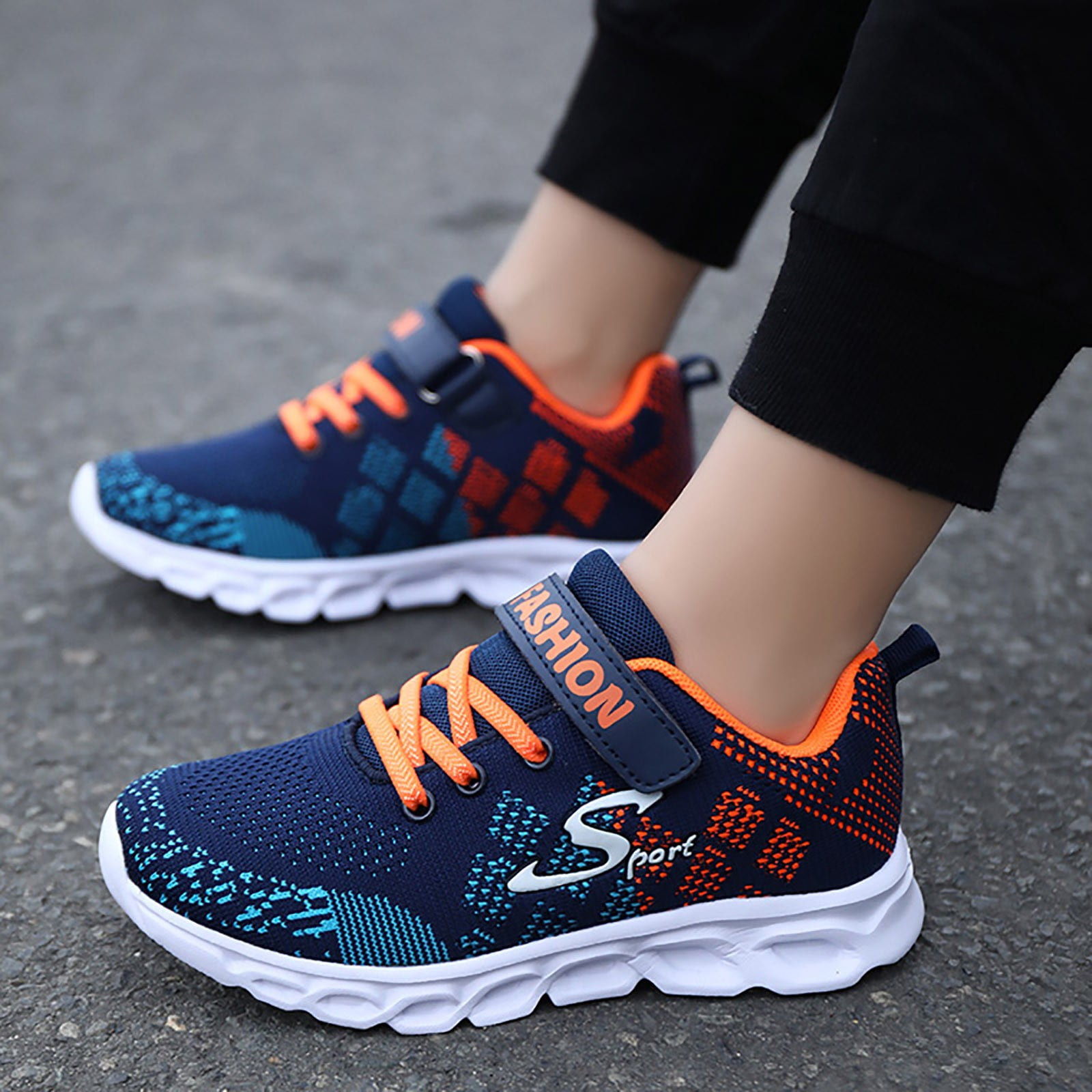 Sobgg25 Boys Girls Shoes Kids Tennis Athletic Running Walking Lightweight Sneakers For Little/Big Kid Breathable Mesh Sport Shoes Size 2